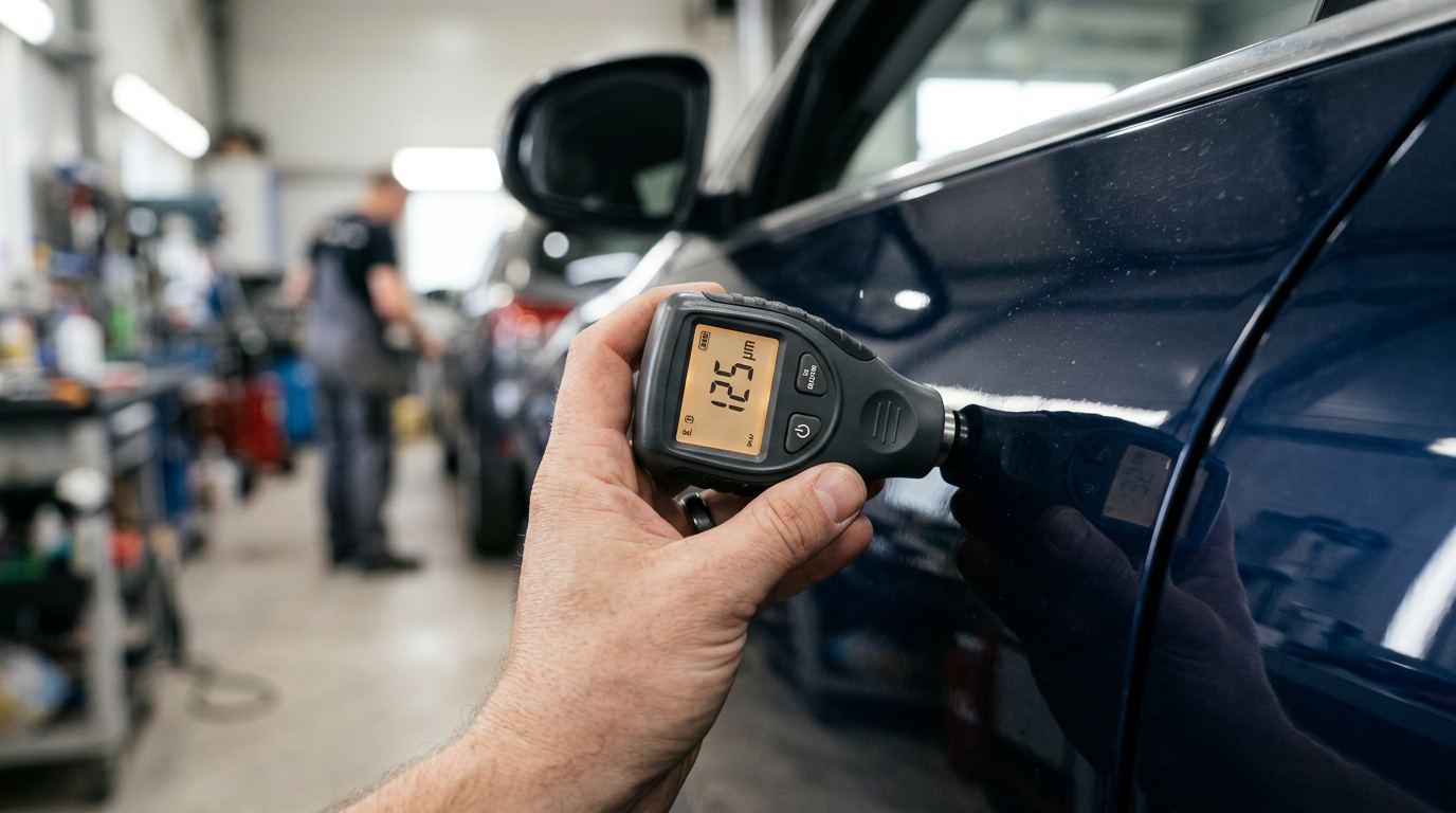 Lackschichtenmessung bei der Fahrzeugbewertung durch den Kfz-Sachverständigen